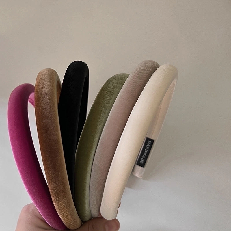 Women's Minimalist Solid Color Cloth Handmade Hair Band