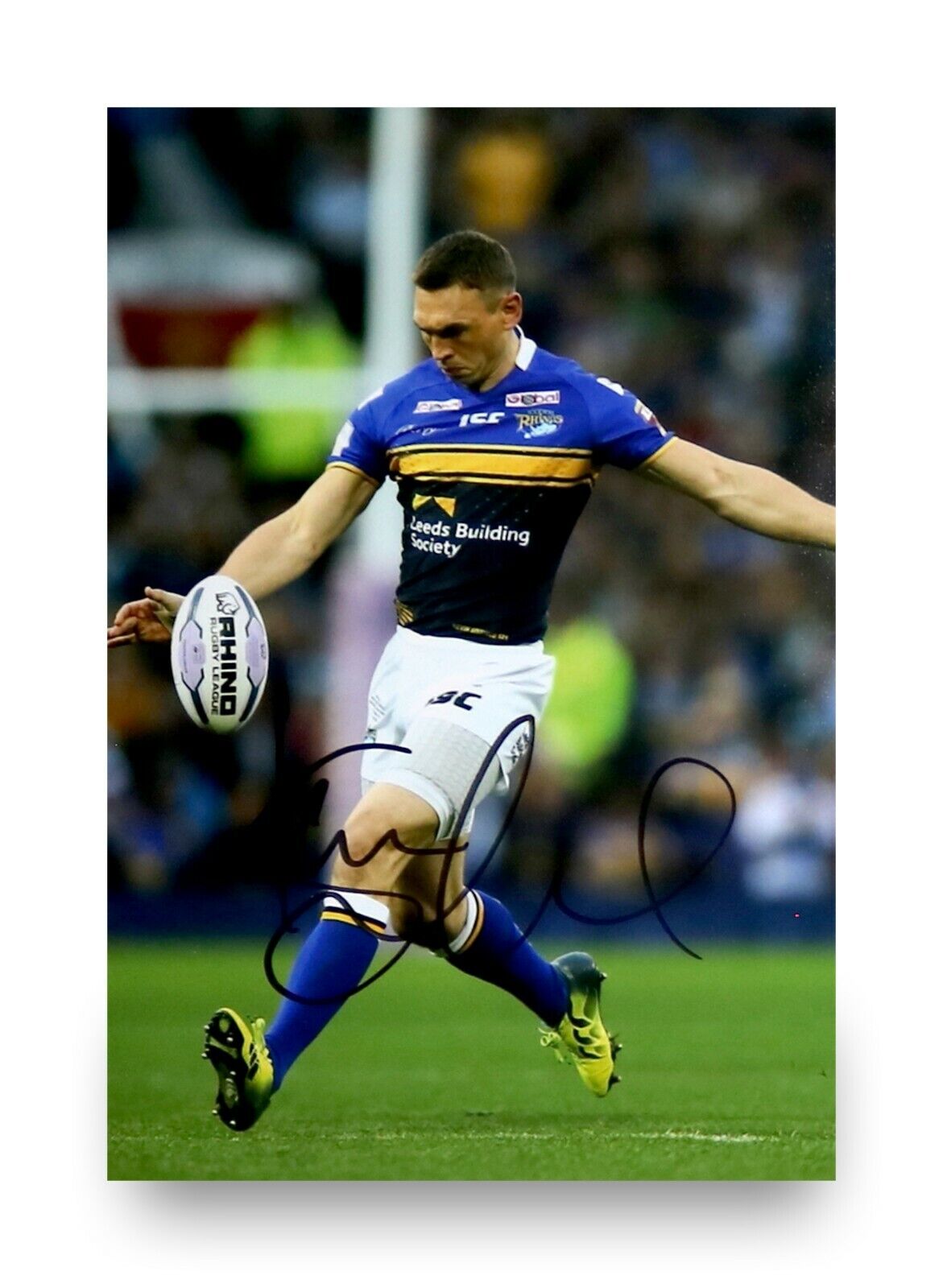 Kevin Sinfield Signed 6x4 Photo Poster painting Leeds Rhinos England Rugby League Autograph +COA