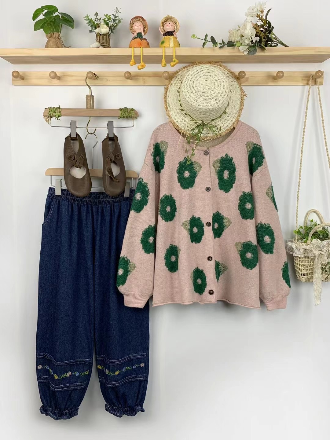 Chicfifth Sweater Women Winter Long Sleeve High Quality Autumn Vintage Top Knitted Cardigan