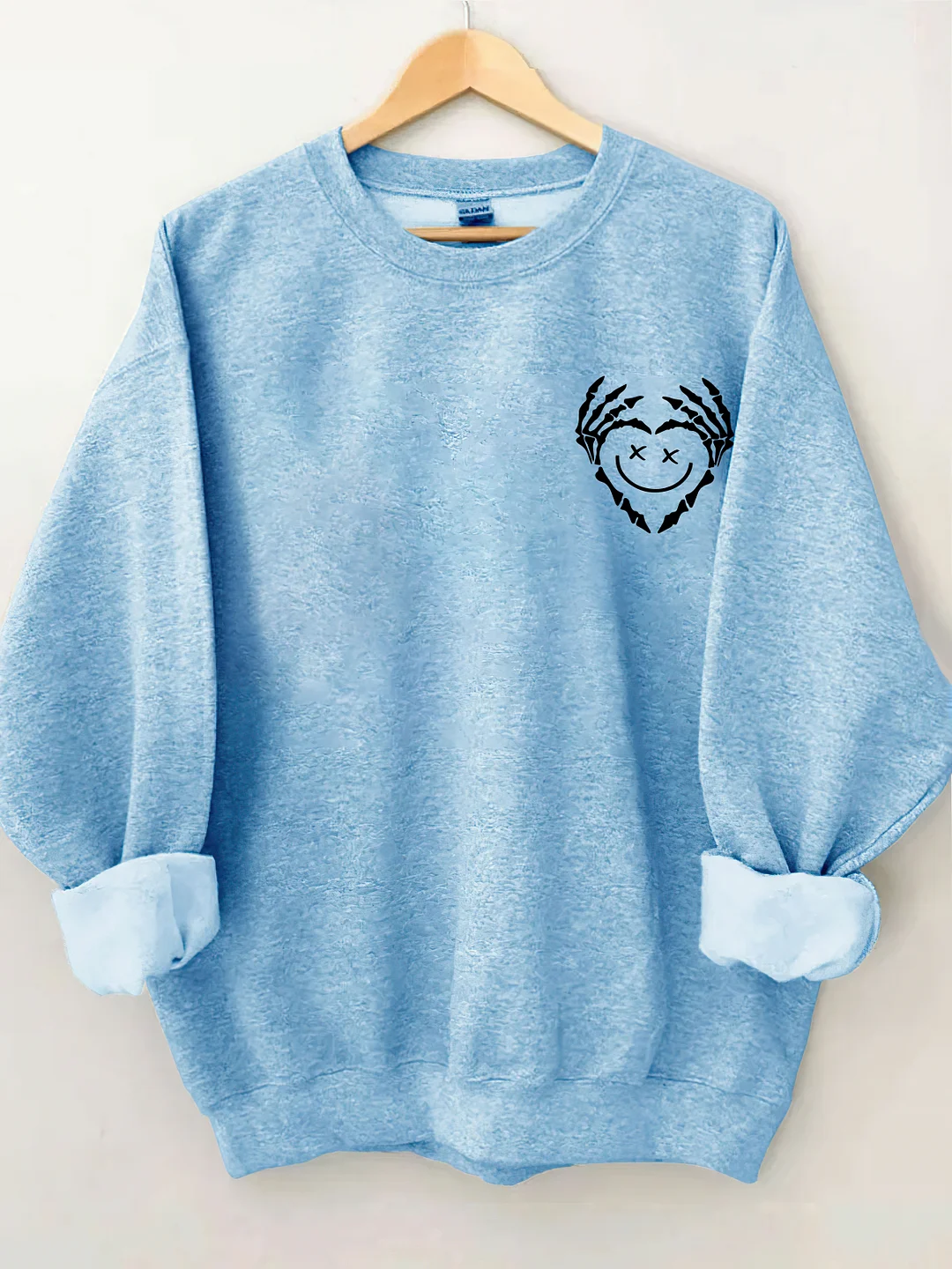 Stay Positive With Skeleton Sweatshirt