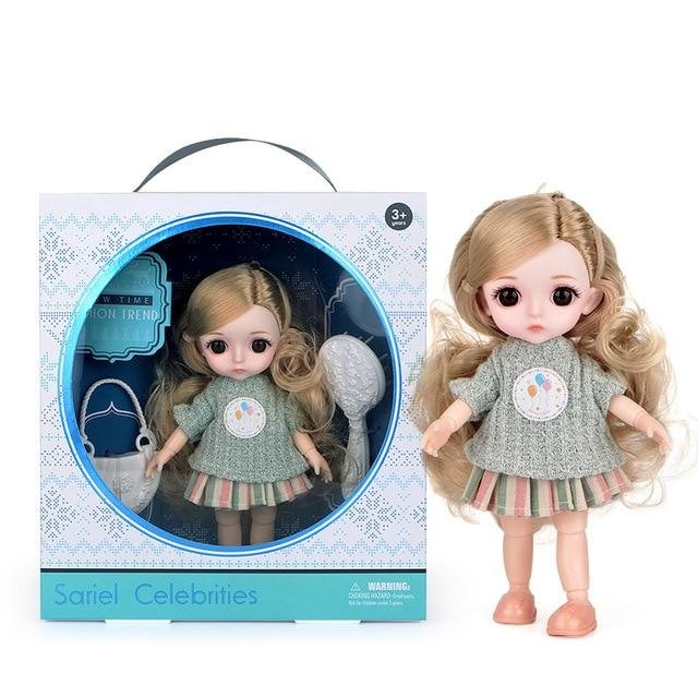 13 Movable Jointed BJD Dolls Toys Mini Lovely 16cm Baby 