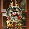 Christmas Snowman Acrylic DIY Diamond Painting Hanging Pendant for Adults