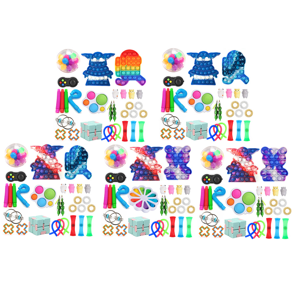 

30pcs Push Bubble Set Fidget Toy Autism Relaxing Sensory Stress Relief Toys, 501 Original