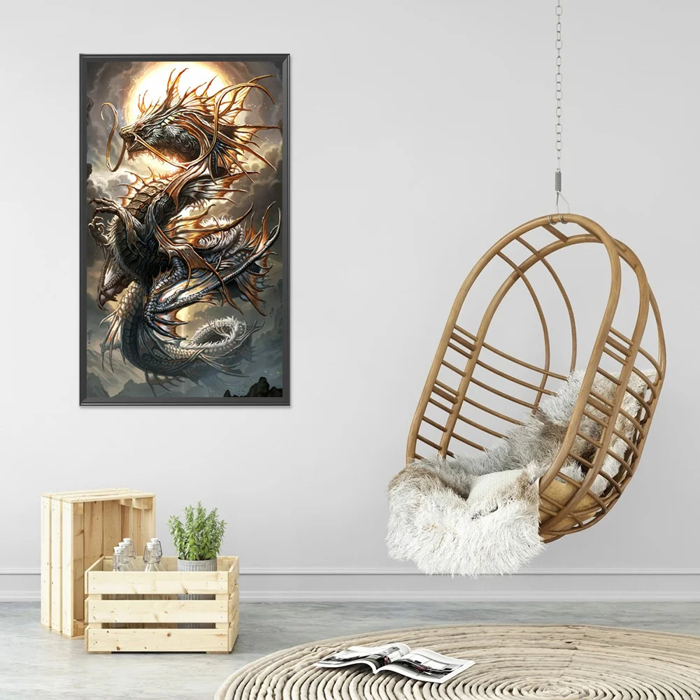 Diamond Painting - Full Round Drill - Dragon(40*70cm)