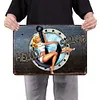 [Big Size]Navy Sailor Girl - Metal Tin Signs(12*16Inch) - Garage&Transport