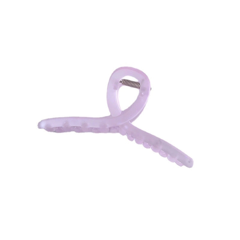 Grip Frosted New Hairpin Back Head Large Transparent Hair Claw Shark Clip Hairware Hairpin Hair Clip Female Summer
