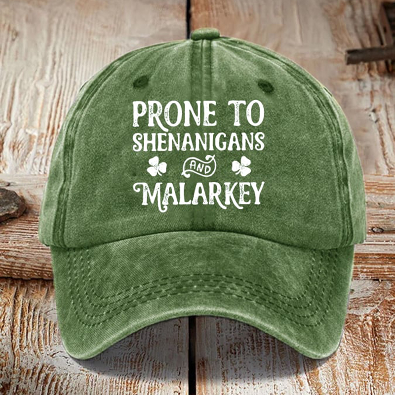 Comstylish Prone To Shenanigans And Malarkey St. Patrick's Day Sun Hat