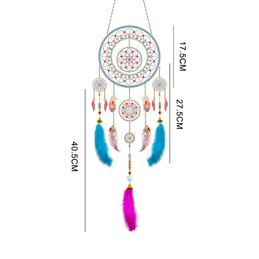 DIY Diamond Painting Dream Catcher Wind Chime