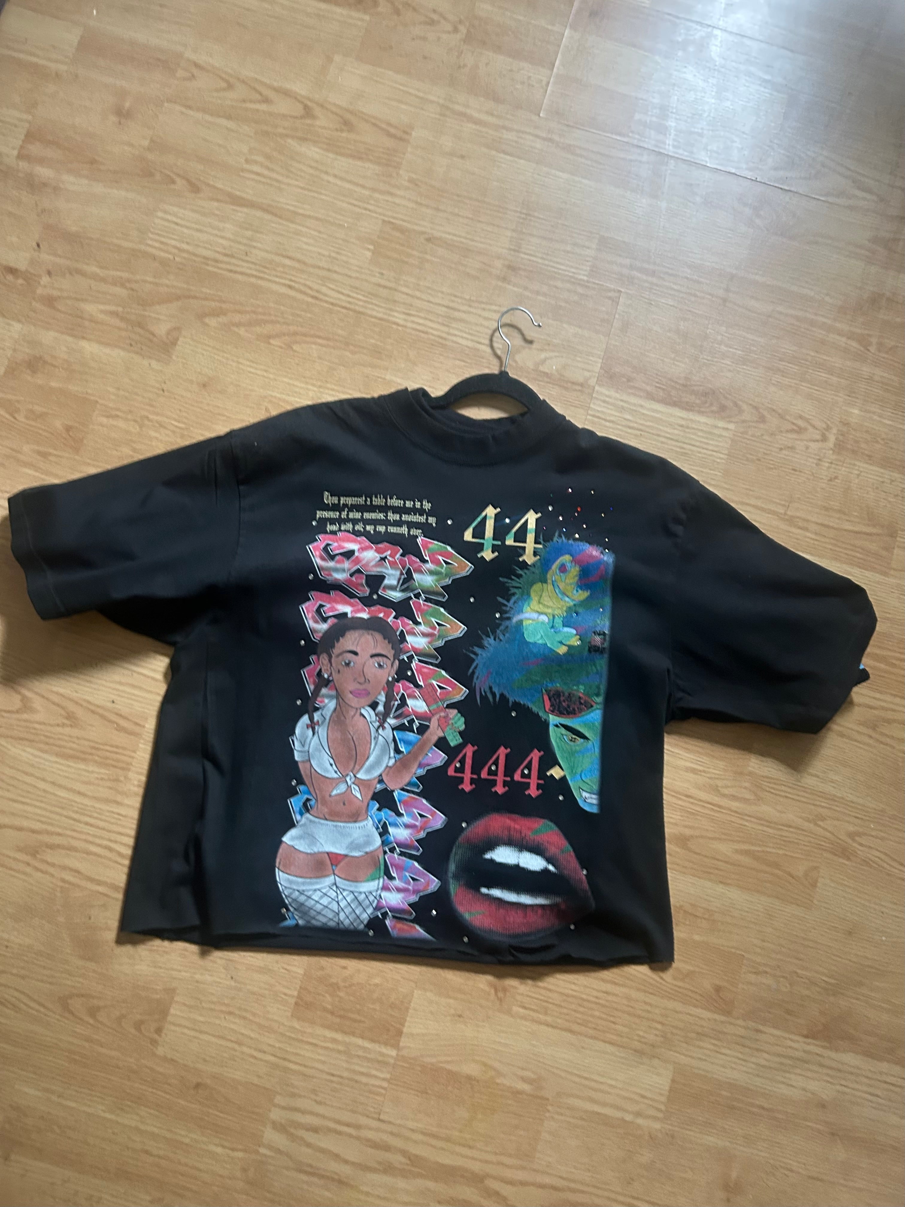 ) 44 black angels tee shirt