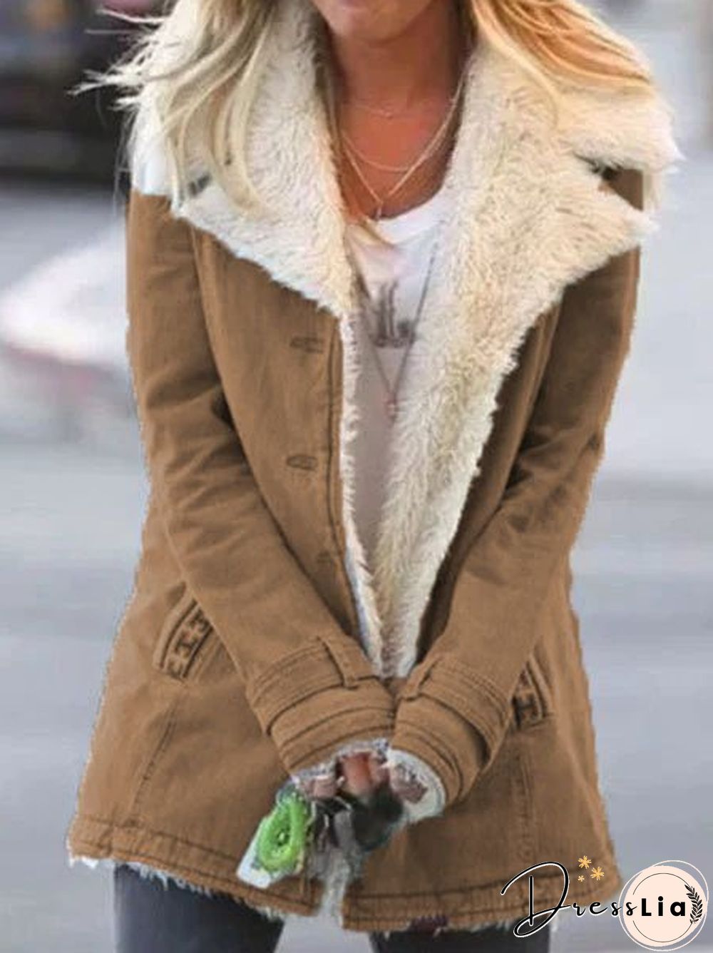 Winter Womens Fashion Denim Jacket Plus Velvet Warm Long-Sleeved Thicker Motorcycle Lapels