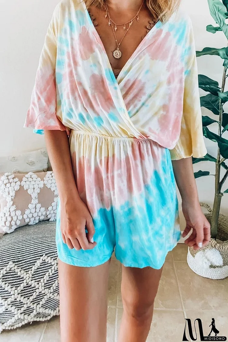 Soakin' Up The Sun Tie Dye Romper