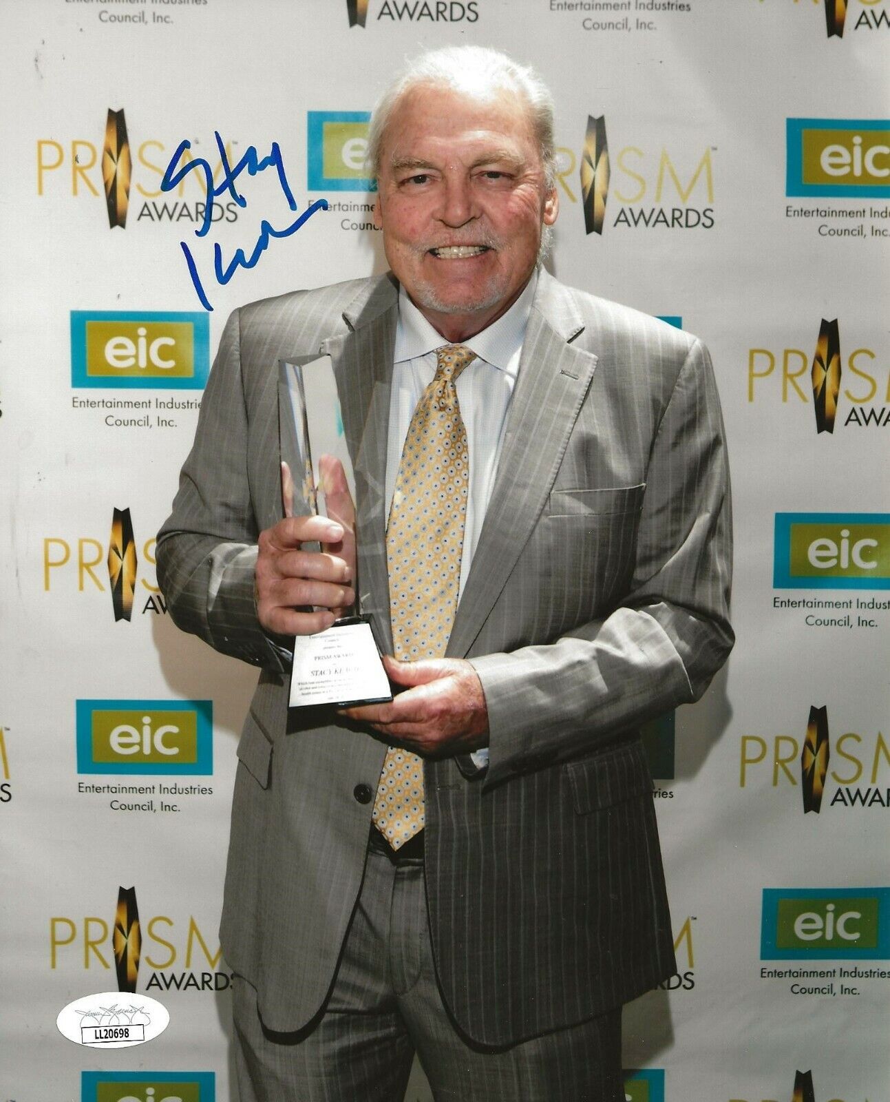 Stacy Keach All in All signed The Prism Award 8x10 Photo Poster painting autographed JSA