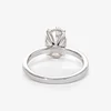 18K White Gold 2ct Oval Cut Lab Diamond Slim Band Solitaire Ring