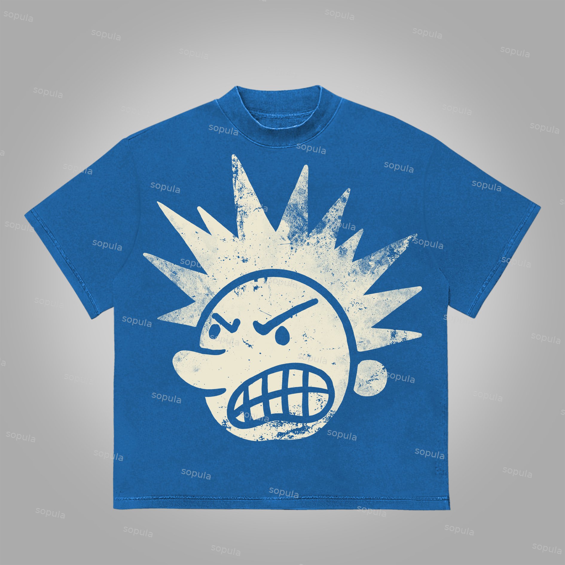 Sopula The Brain Explodes Print Cotton T-Shirt - Sopula｜Premium Graphic Tees & Graphic Clothing