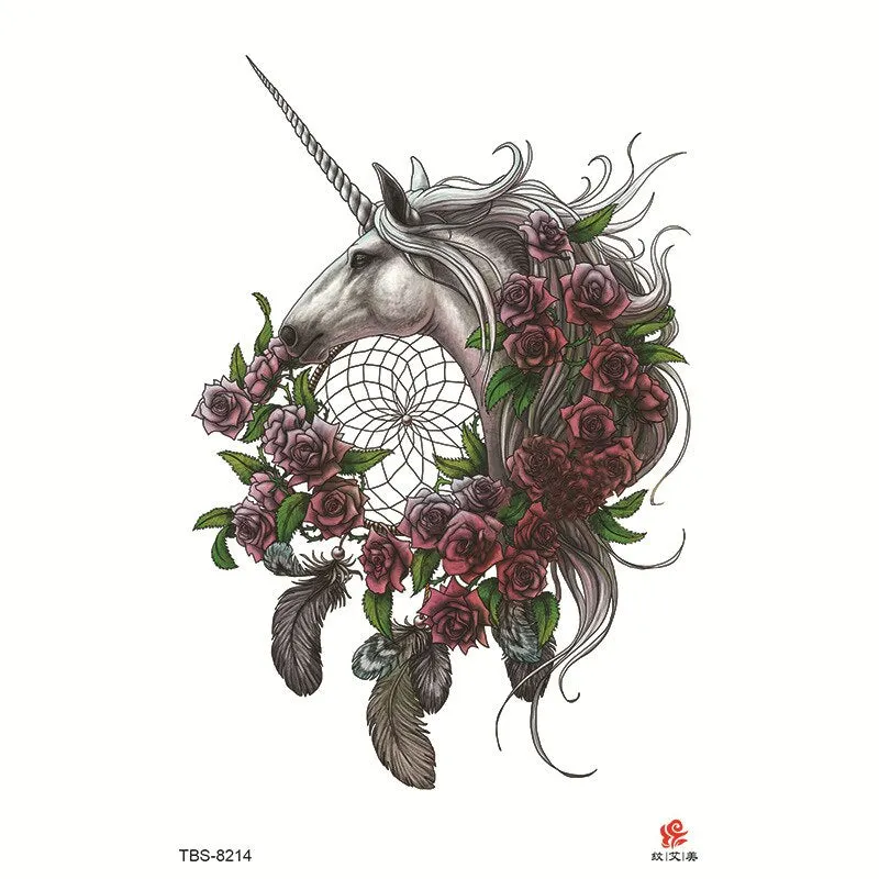 Tattoo Sticker Flower Temporary Sleeve Tattoo Waterproof Sexy Body Art Fashion