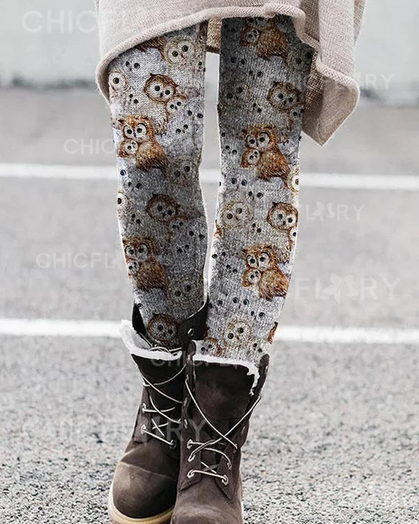 Owl Stretch Leggings