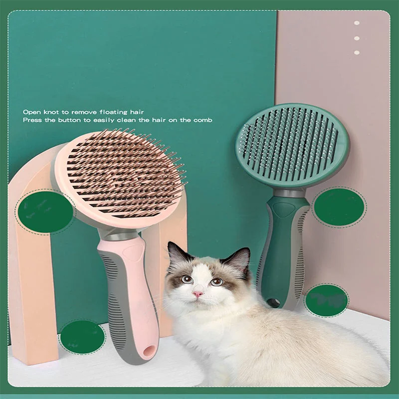 Pet Hair Removal Self-Cleaning Needle Comb