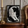Katzen-DIY, Perlengem&auml;lde-Kunstsets, Perlengem&auml;lde, Bildkunst, Basteln 30x40 cm f&uuml;r Erwachsene, Anf&auml;nger, Wanddekoration f&uuml;r Zuhause, ohne Rahmen,
