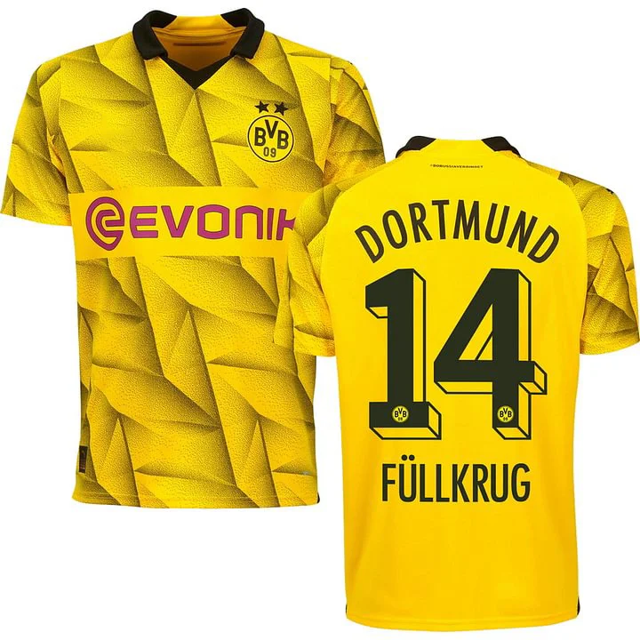 Borussia Dortmund Niclas Füllkrug 14 Third Cup Trikot 2023-2024