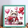 (Multi Style)Two Kittens Playing With Yarn-Full Embroidery 3 strands 11CT Stamped Cross Stitch-40*40CM