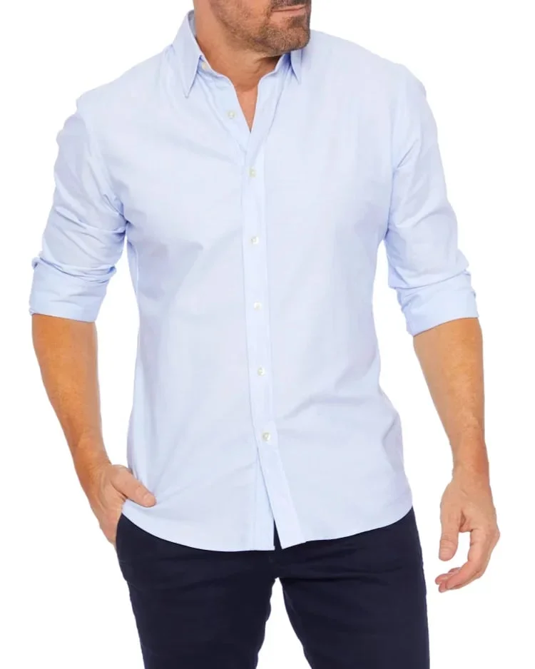 Oxford Stretch Zip Shirt (👍Buy 2 Free Shipping👍)