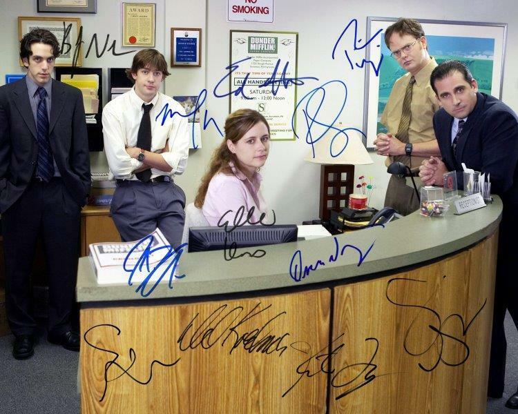 REPRINT - THE OFFICE Cast Steve Carell Autographed Signed 8 x 10 Photo Poster painting Poster RP