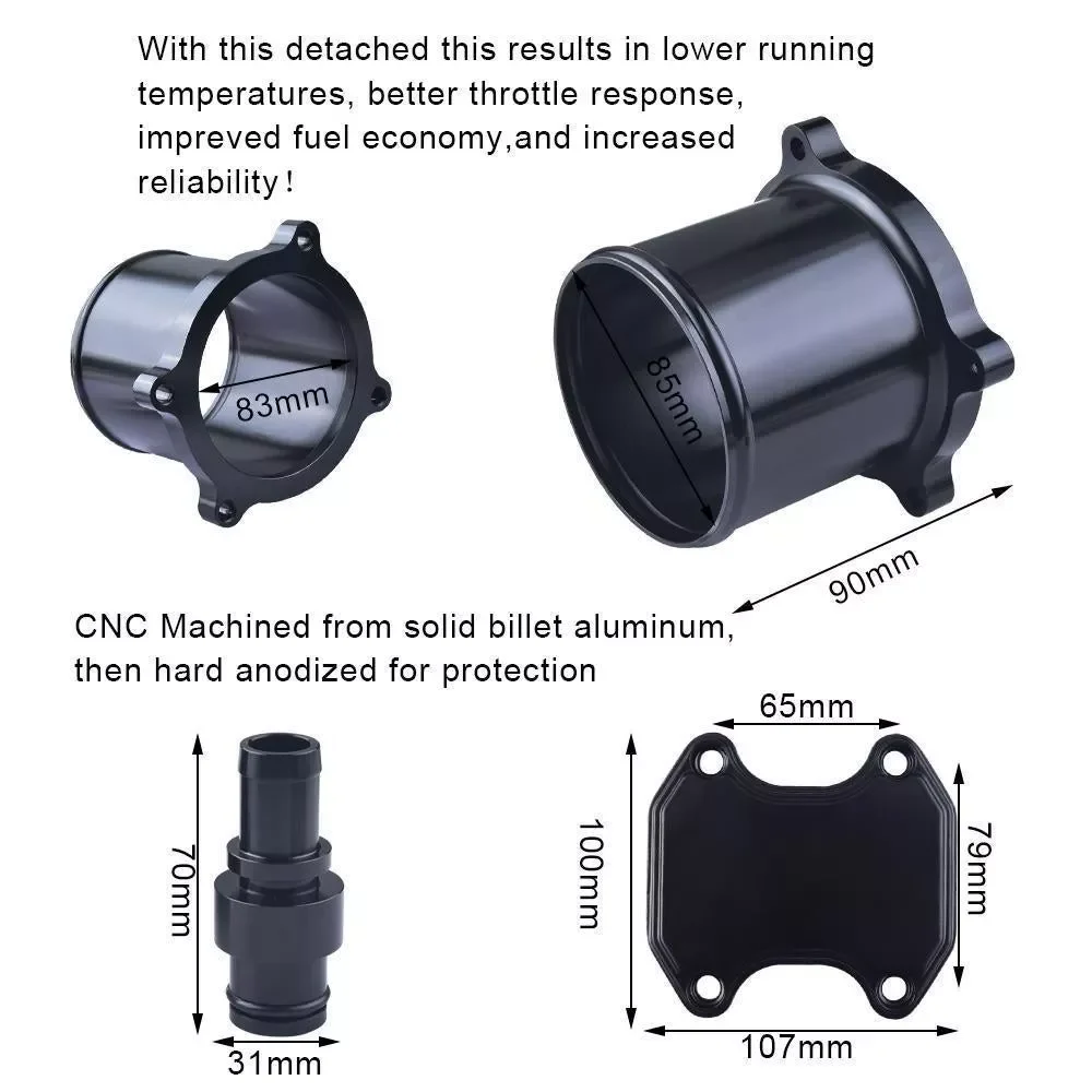 Garlaven EGR Cooler Throttle Valve Delete Kit For RAM 2500 3500 6.7L L6. for 6.7L Cummins 2010-2014 Diesel