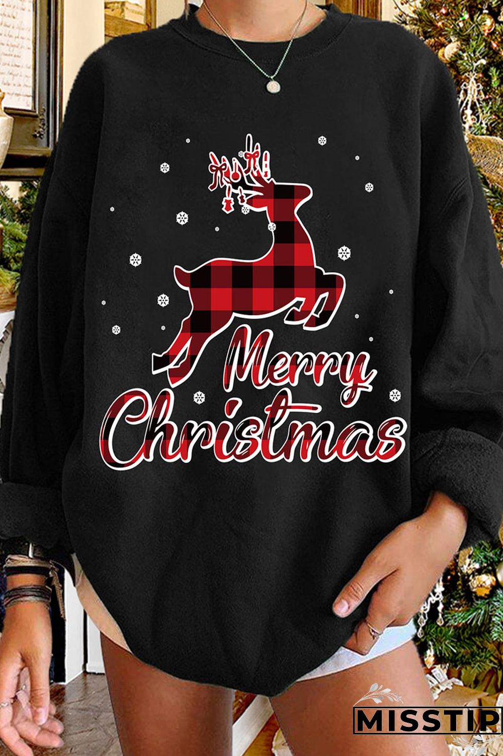 Red Casual Street Print Patchwork Tops