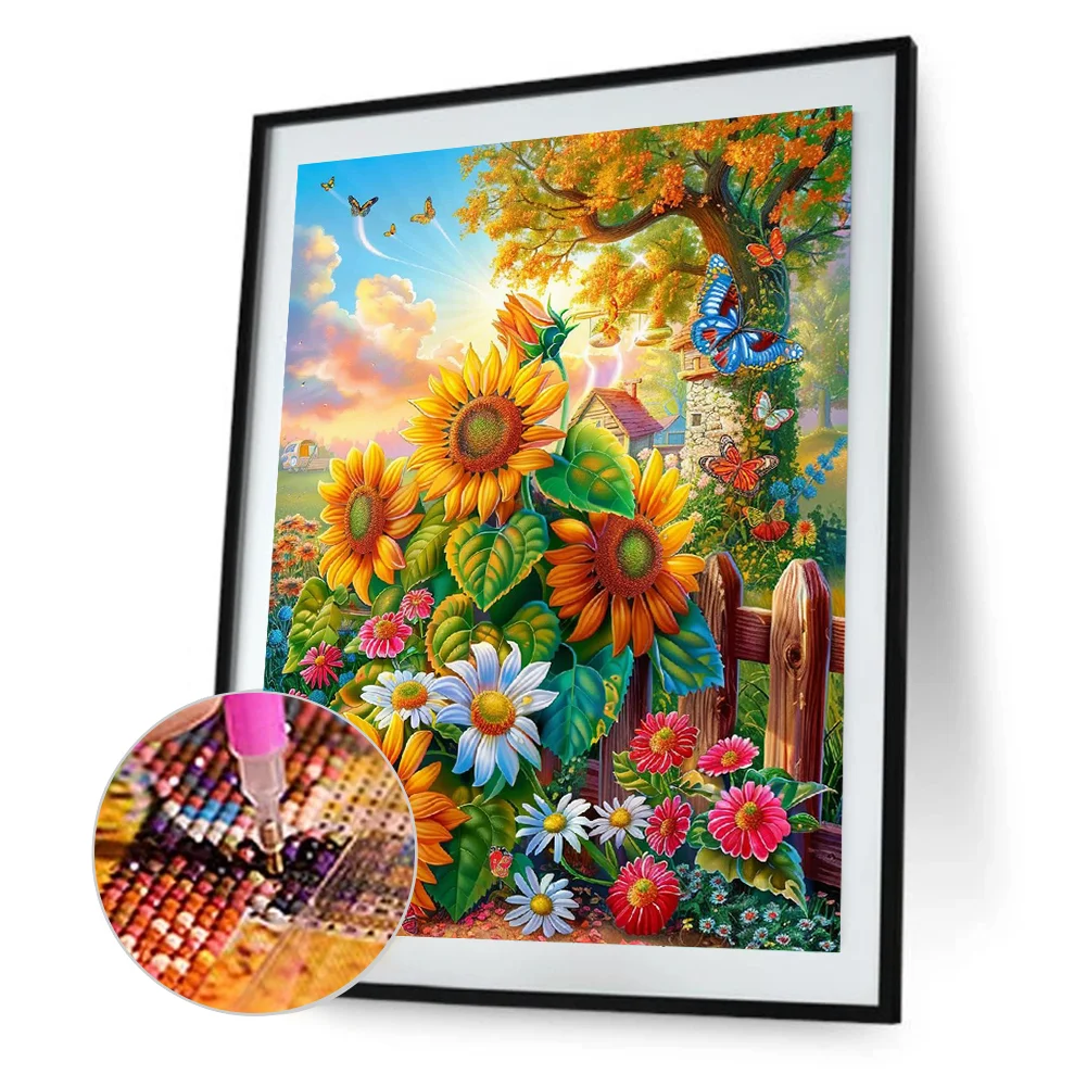 Diamond Painting - Full Round Drill - Sunflower(Canvas|30*40cm)