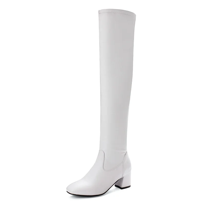 Tanguoant Tanguoant Boots With Simple Large Size Over The Knee Boots Autumn And Winter Women's Shoes 6-38
