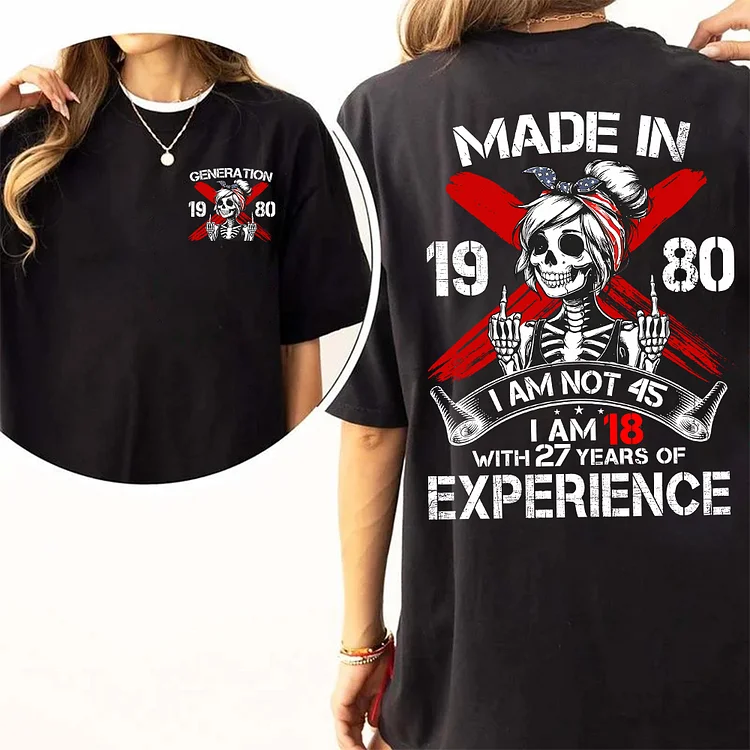 Generation X T-shirt For Women, Gen X FAFOT Shirt -100% Cotton Top Comfort Sweatshirt, Custom Year Of Birth Shirt
