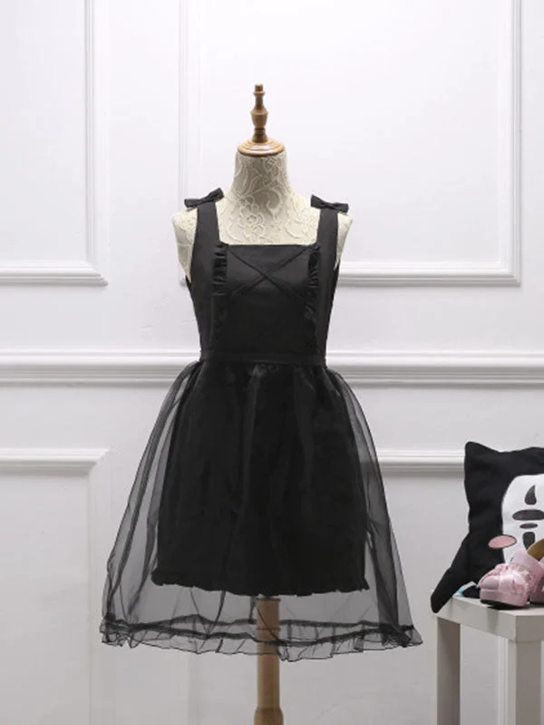 Ruffle Sheer Cute Lolita Wedding Dress-elleschic