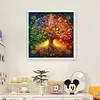Life Tree-14CT Stamped Cross Stitch 40*40cm/15.75*15.75in