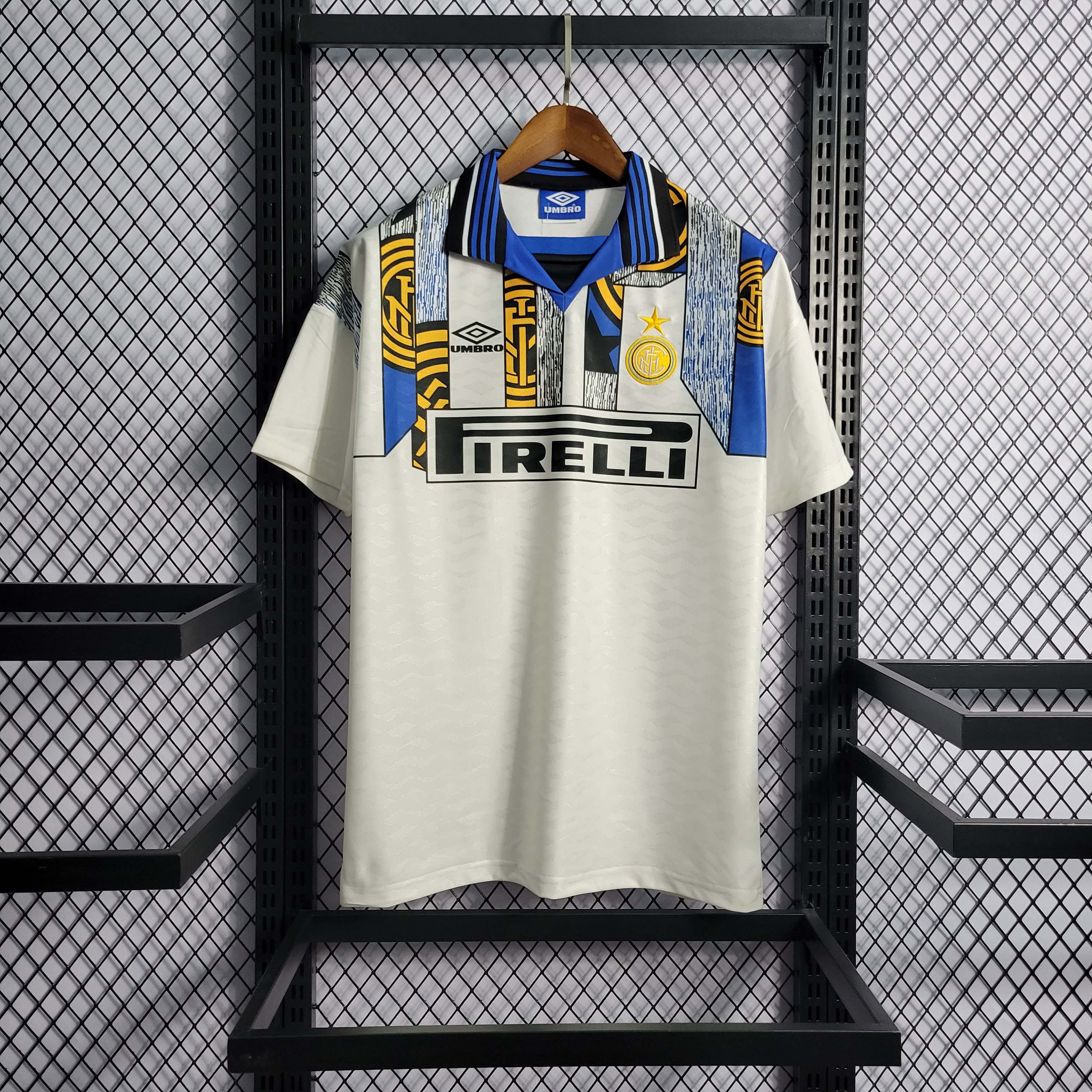 1995-1996 Retro Inter Milan Away Football Shirt 1:1 Thai Quality