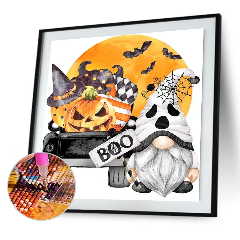 Halloween Pumpkin Cargoblin Diamond Painting Kits Full Round Drill Home Decor