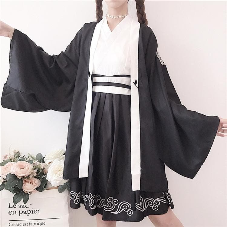 Harajuku Cloud Kimono Dress/Haori SP13655