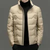 New multi-color stand collar fashionable and versatile 90 white duck down jacket