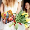 12pcs DIY Greeting Card Special shaped Diamond Painting Flower Bird Postcards Kit