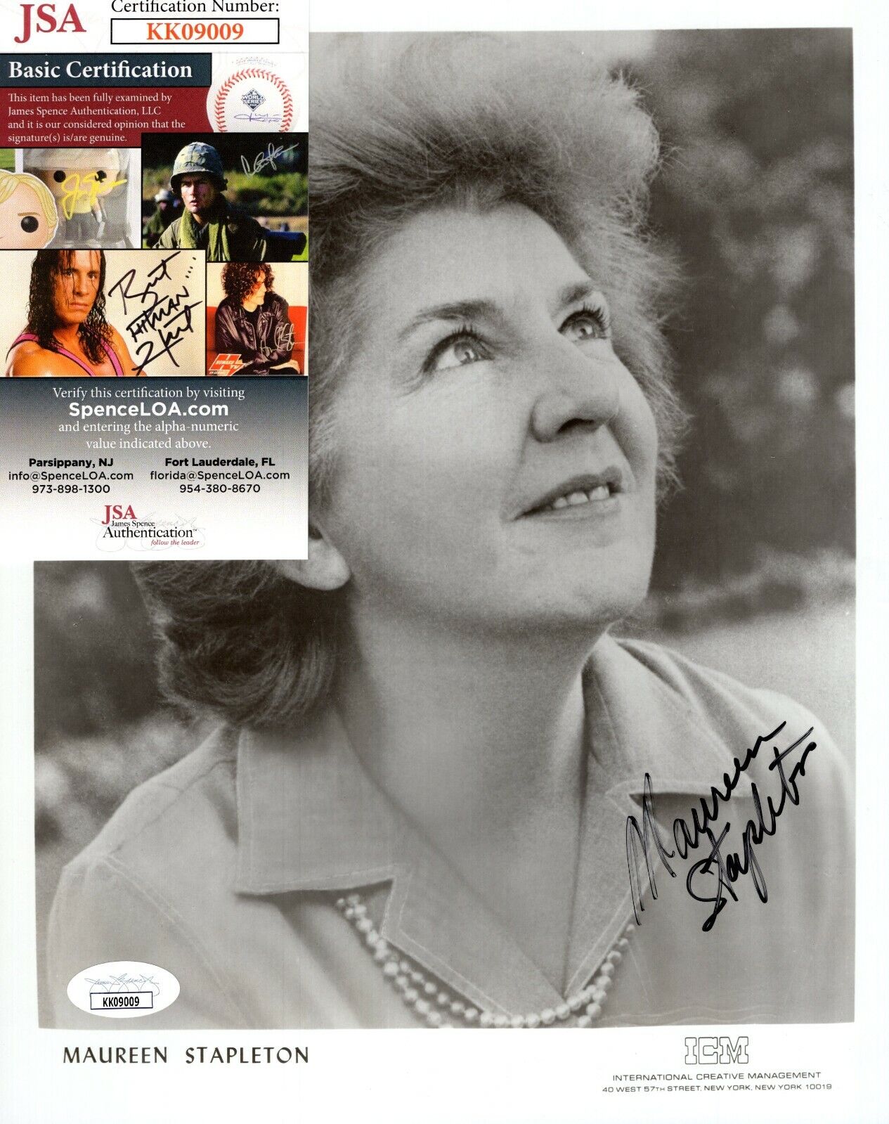 Maureen Stapleton Actress Hand Signed Autograph 8x10 Photo Poster painting with JSA COA