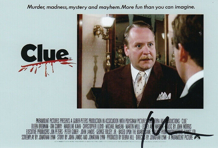 Martin Mull REAL hand SIGNED 4x6 Colonel Mustard Clue Movie Photo Poster painting #2 COA