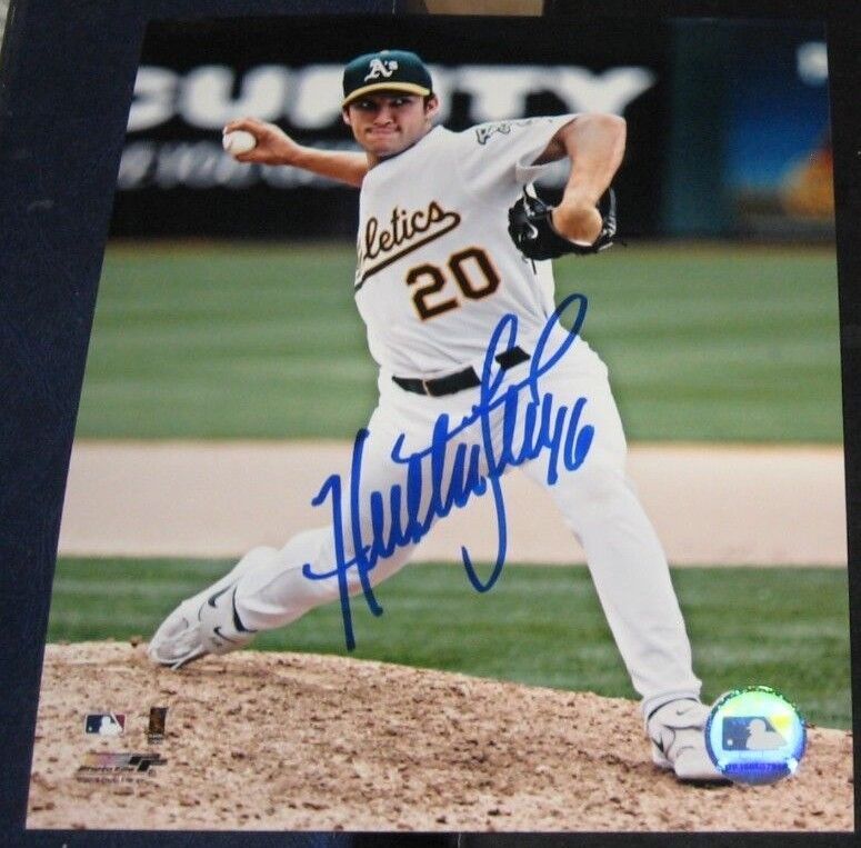 Huston Street Oakland Athletics A's SIGNED AUTOGRAPHED Photo Poster painting FILE 8x10 Baseball