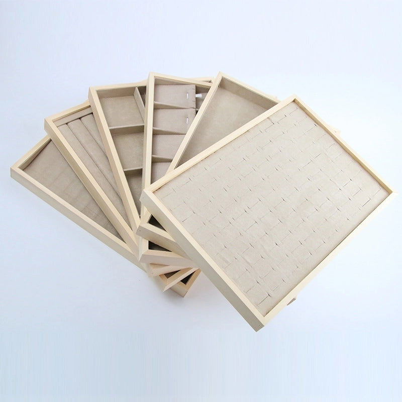 New Products In Stock Log Jewelry Display Tray Fashion Ring Necklace Brace Lace Bracelet Pendant Stand Jewelry Rack Props