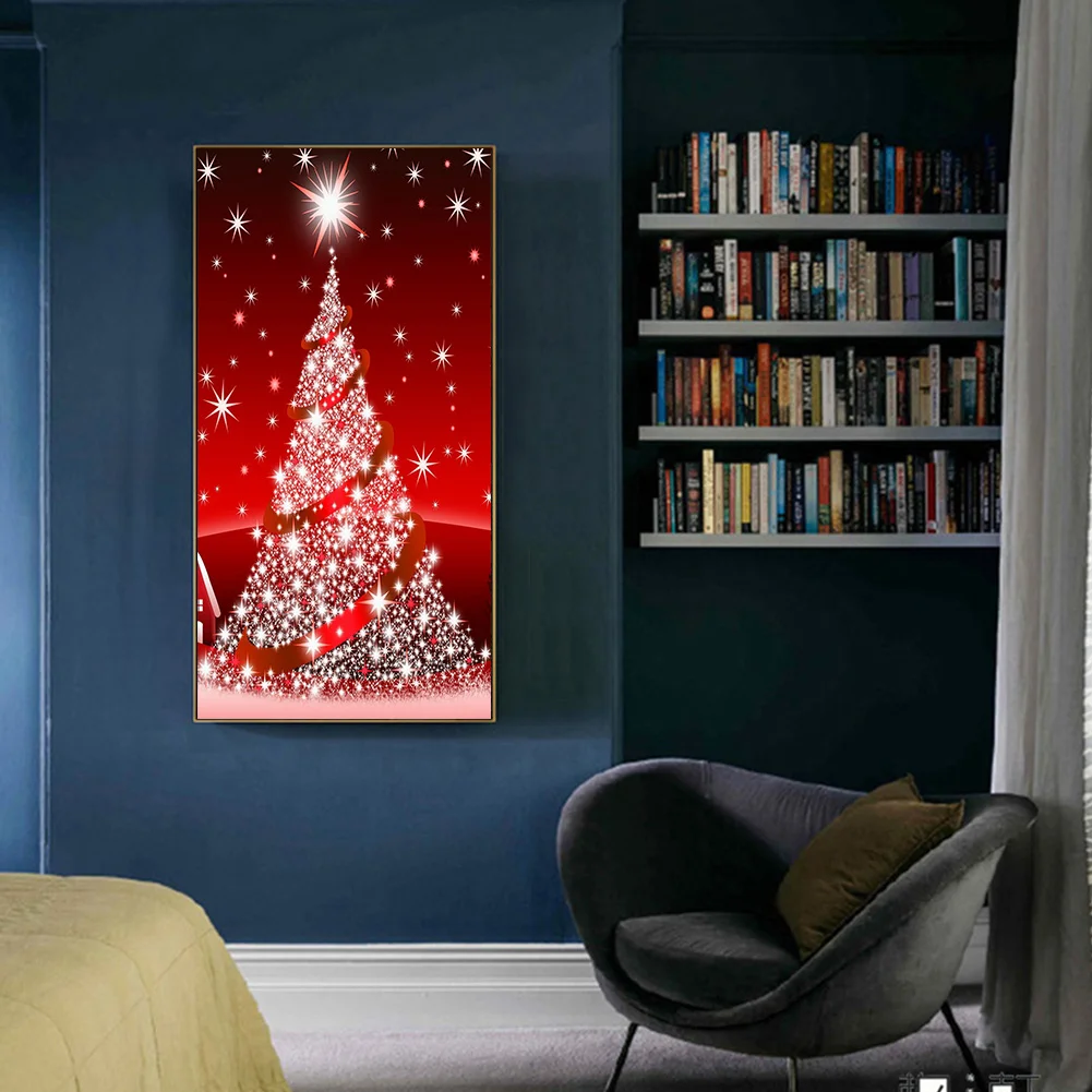 Diamond Painting - Full Round Drill - Christmas Tree(40*80cm)