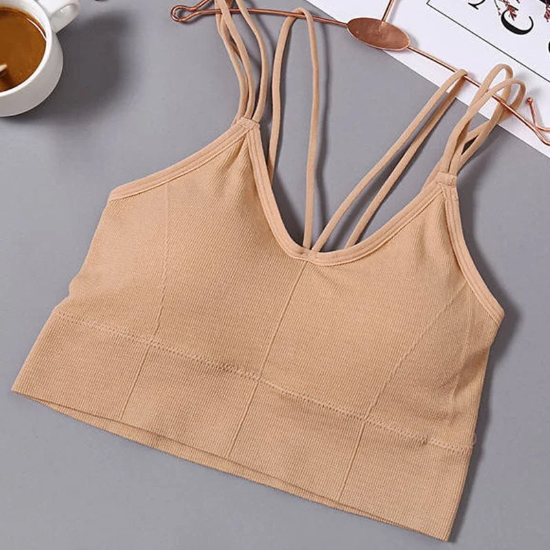 Solid Color Sexy Tank Crop Tops Women Fashion Basic Crop Top Streetwear Sleeveless Camis Cool Girls Cropped Tee Camisole Femme