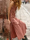 Flower Hollow Split-Side Maxi Dress