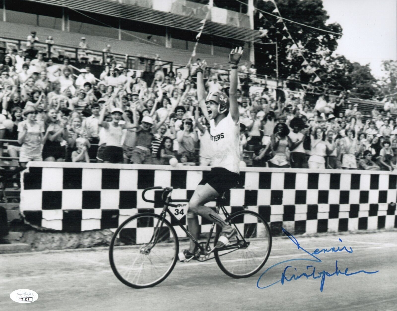 DENNIS CHRISTOPHER Signed 11x14 BREAKING AWAY Photo Poster painting Autograph JSA COA Cert