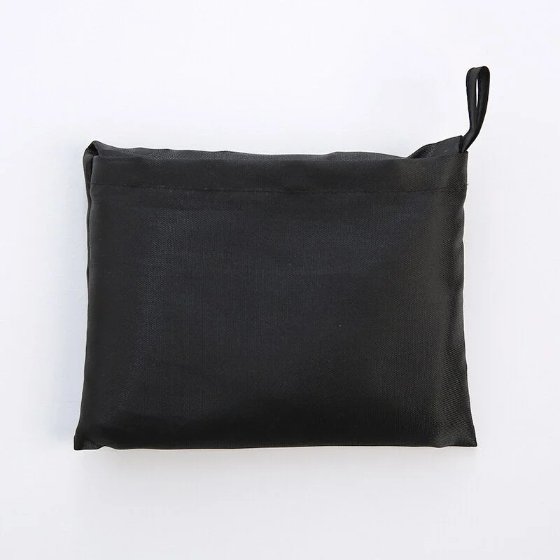 Thick leisure style nylon large handbag environmental friendly reusable polyester portable shoulder bag foldable shopping bag