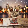 DIY Knight Angel Diamond Painting Wooden Desktop Decor