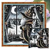 Window Gnome-11CT Stamped Cross Stitch 40*40cm/15.75*15.75in tapestrymarket
