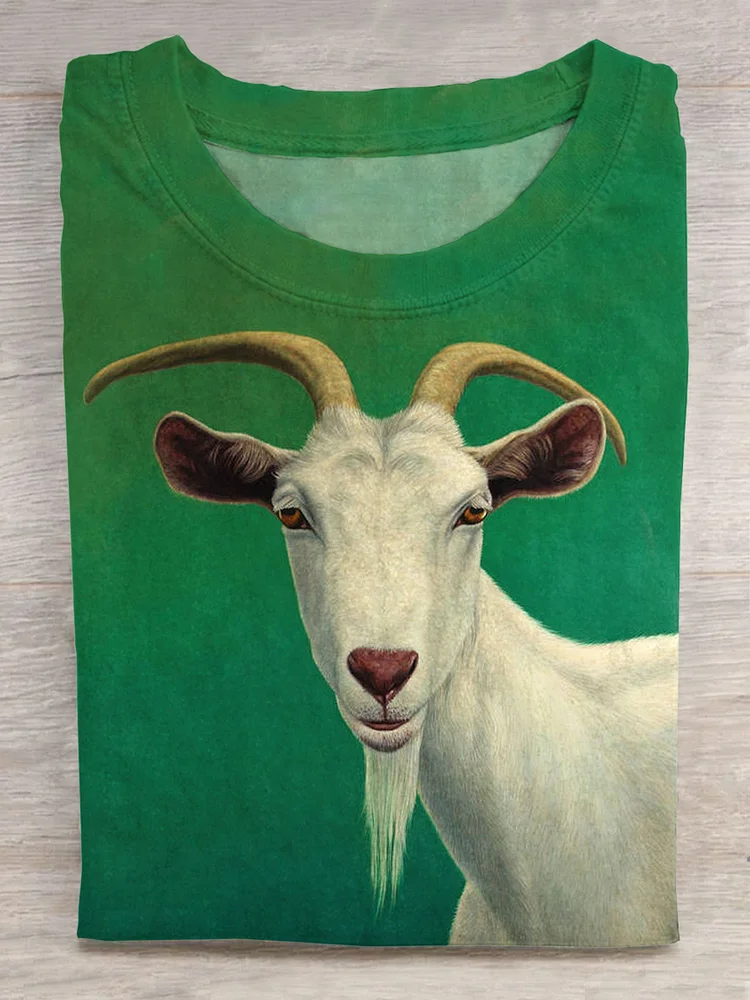 Cute Goats Art Print T-shirt